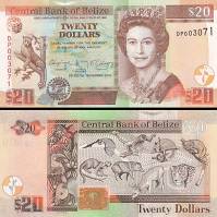 *20 belizejských dolárov Belize 2014, P69 UNC - Kliknutím na obrázok zatvorte -
